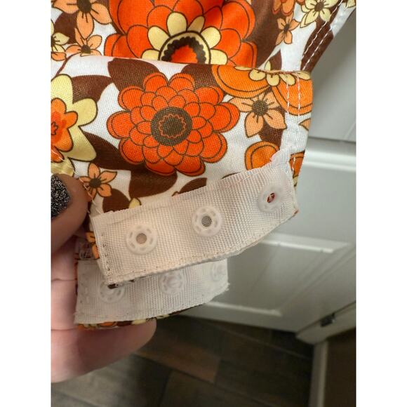 Women's High Neck Long Sleeve Floral Print Bodysuit Leotard Fall costume  Small - Picture 3 of 8